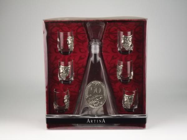 Набор д/водки 7 предметов "50 лет"