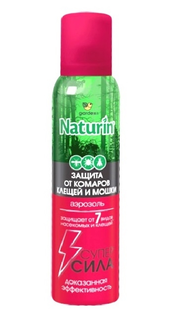 Naturin Аэрозоль от комаров  клещей мошки 150мл