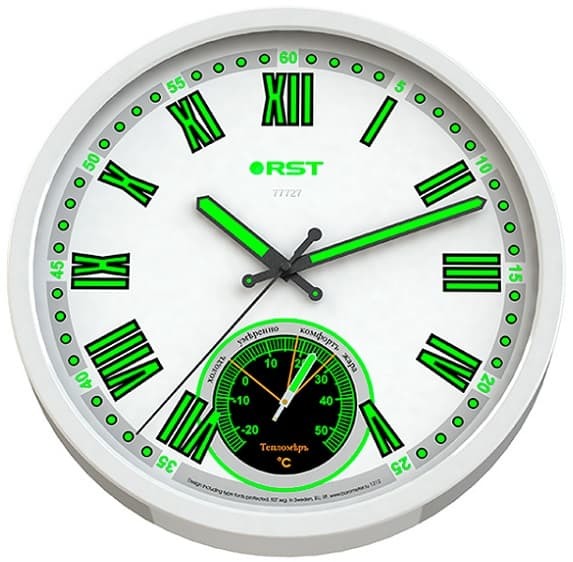 Метеочасы настенные светящиеся д=32